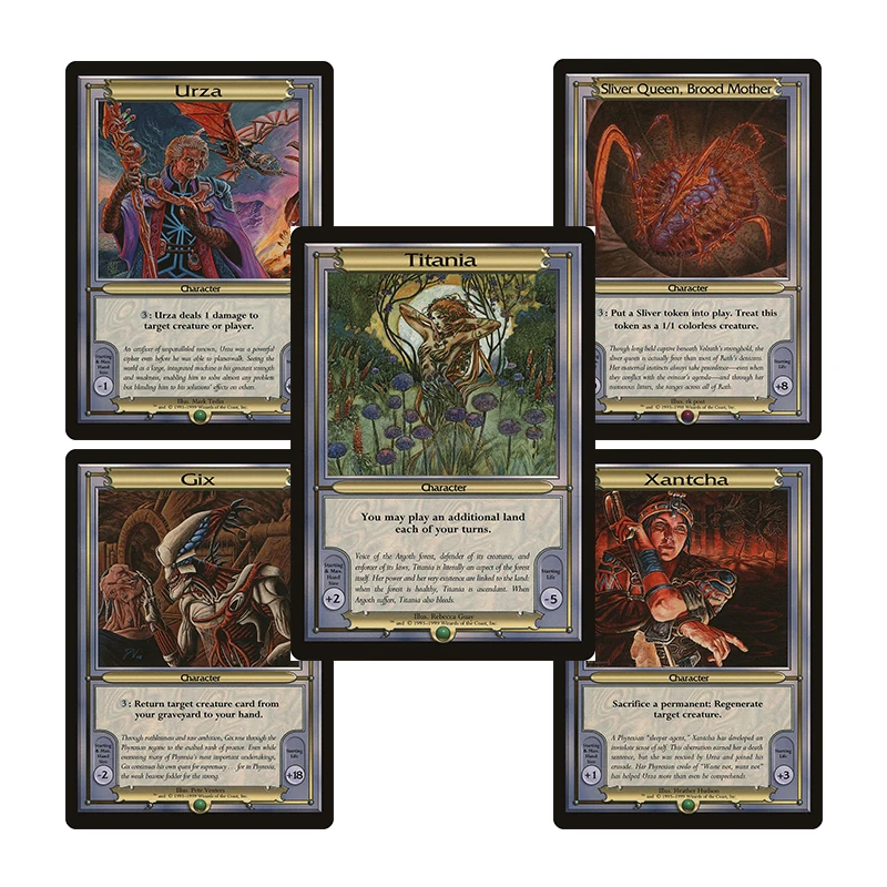 

Magic The Gatherings Storms Коллекционная карточная игра Diy Домашняя коллекция Titania Gix Urza Xantcha Карточные игрушки в подарок