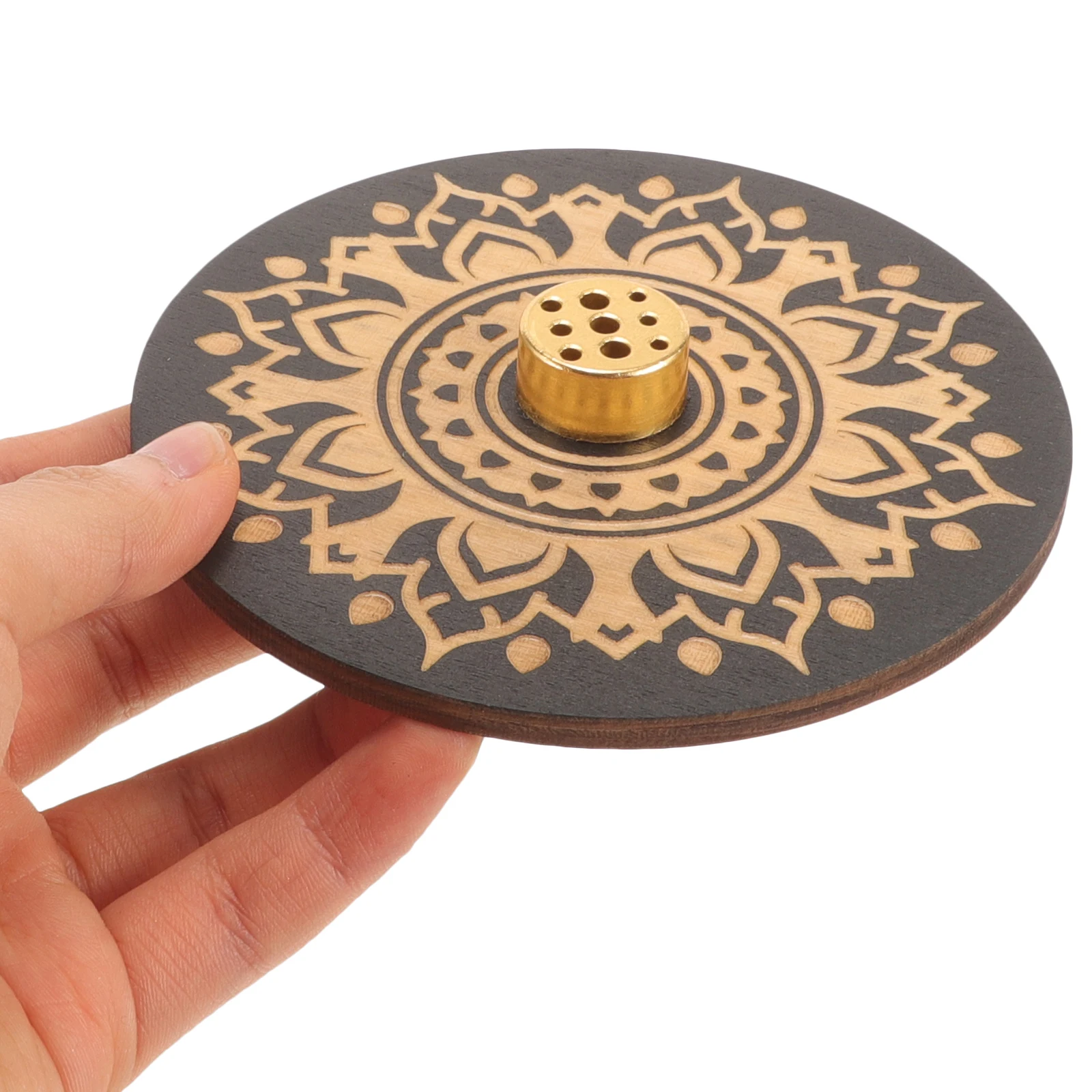 

s Incense Burner Holder Tray Vertical Desktop Censer Decorations Home Yoga Meditation Aromatherapy Wooden Stick Holder Compact