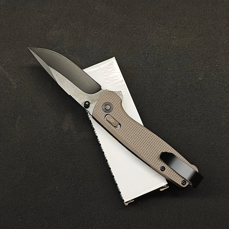 수동 잠금 기능이 있는 접이식 칼 미끄럼 방지 그립 엄지 스터드 EDC 캠핑 나이프 생존 야외 블랙/올리브 그린/오렌지 멀티툴