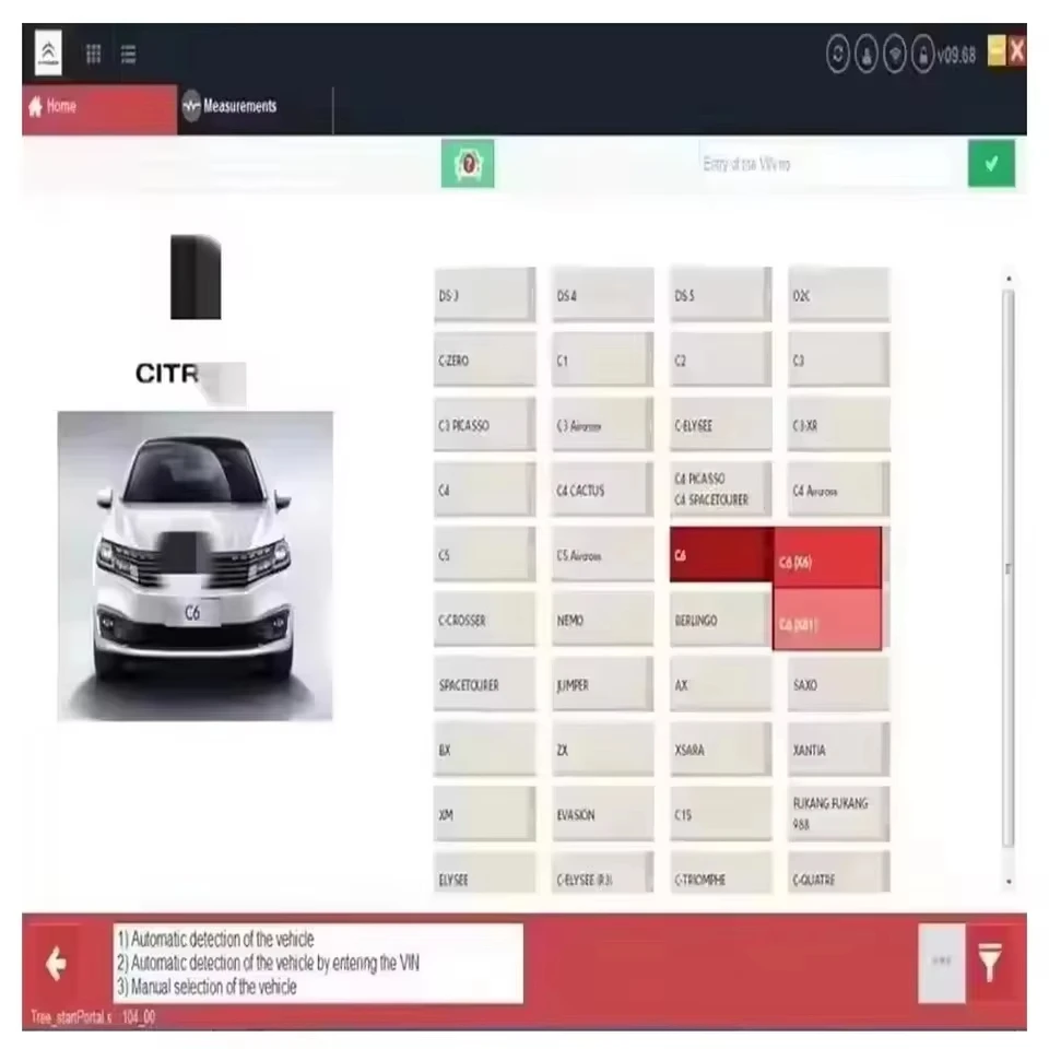 2025 El más nuevo V9.96 9,91 8,55 ​   9,68 Diagbox software de diagnóstico de coche multilingüe completamente funcional para Peug