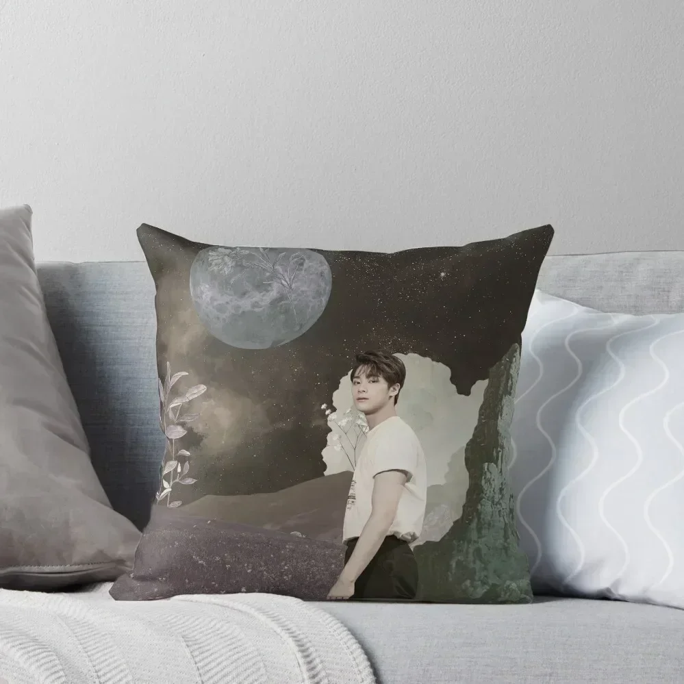 

Collage Moonbin ASTRO Throw Pillow luxury decor Luxury Sofa Cushions sleeping pillows pillow