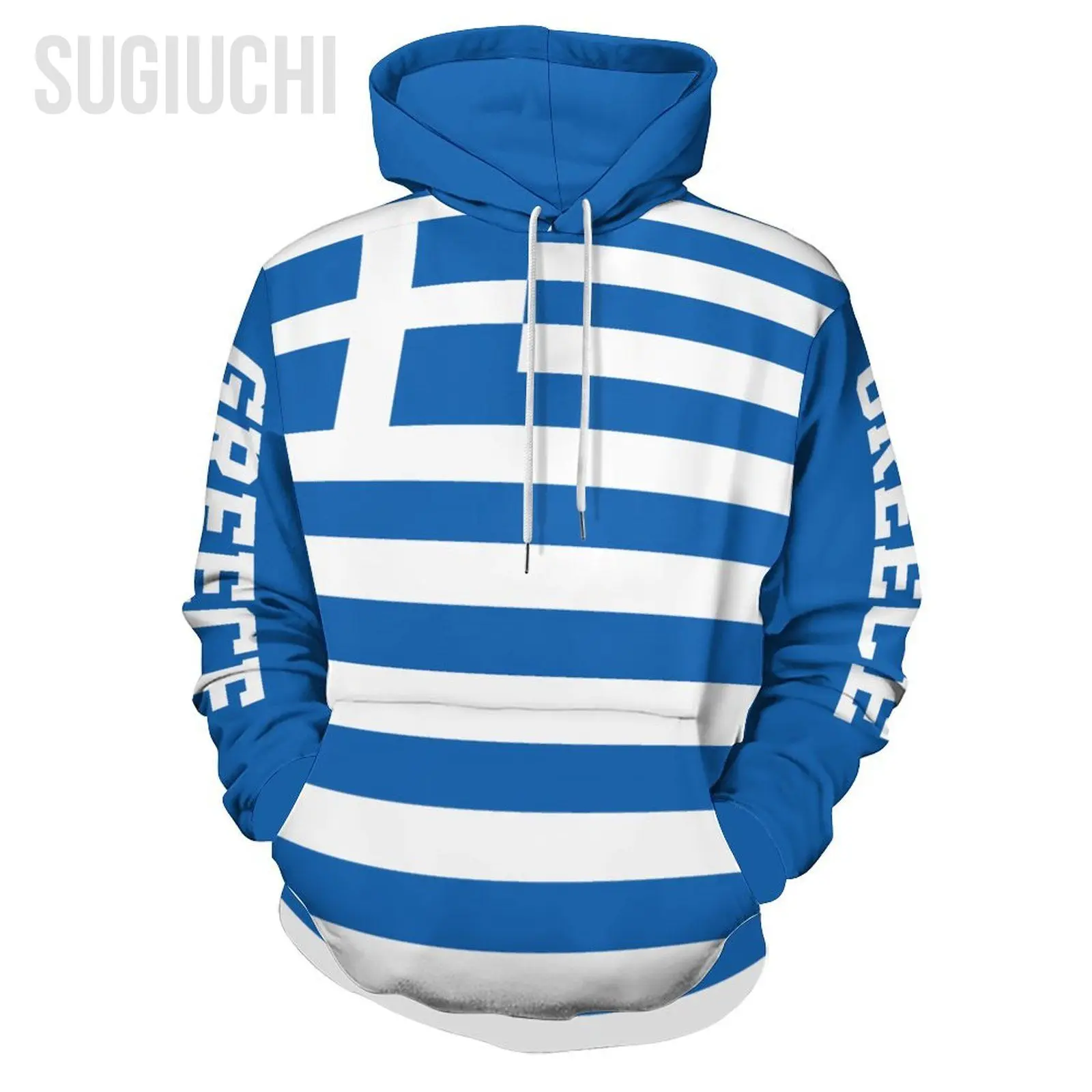 Unisex 3D Hoodie Greece Flag Greek Men Women Polyester Harajuku Sweatshirt Pullover Hoodies Casual Cool