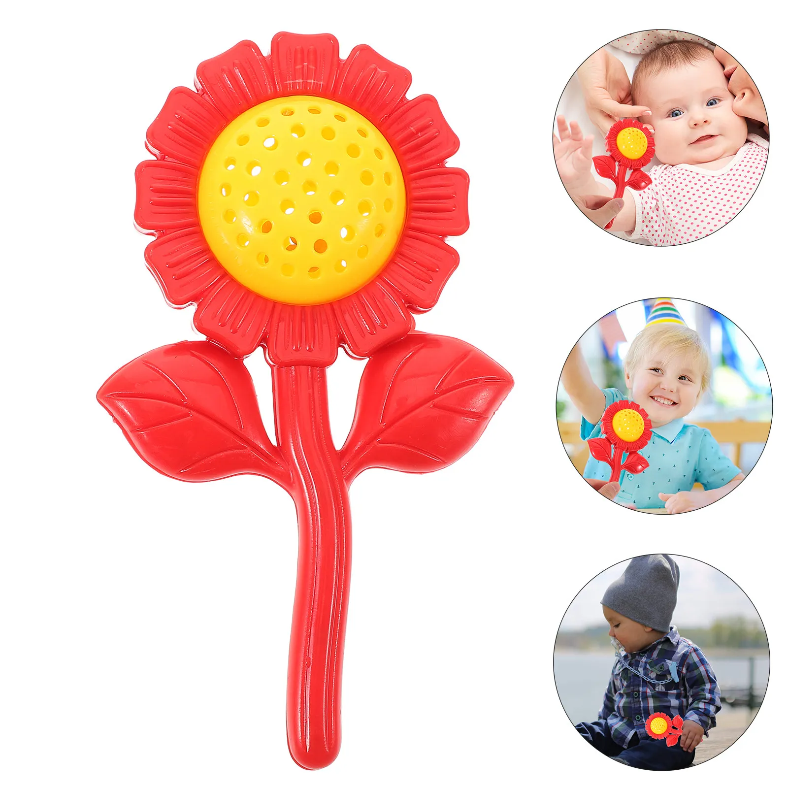 Sunflower Hand Bell Early Education Musical Instrument Infant Grip Plaything Cognitive Development Shaker