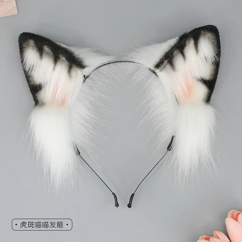 Princess Kaguya Tsukuyomi Noi Komazawa Cosplay Wig Horns Ears and Tail Anime Twintails Synthetic Wig For Women Halloween Party view 6