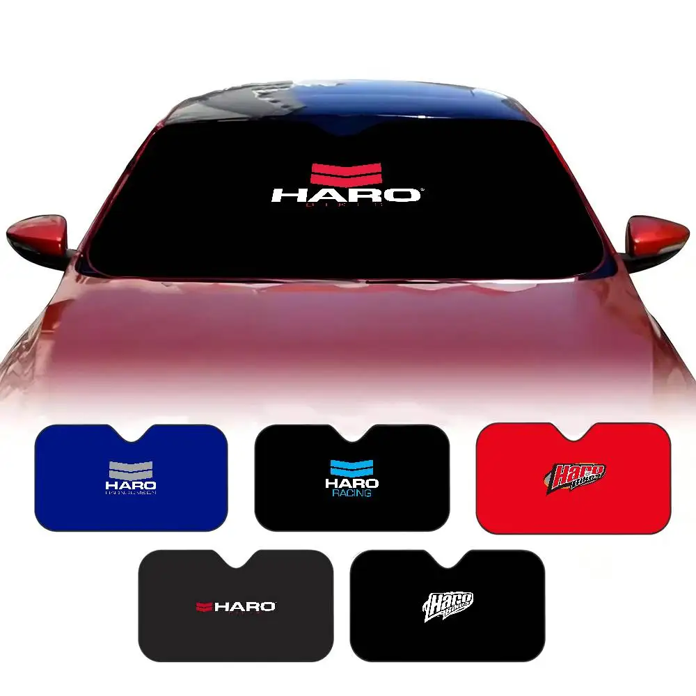 HARO Bike LOGO Car Windshield Foldable Sun Shade Cover Block Reflector Portable Breathable Anti UV Protector Screen