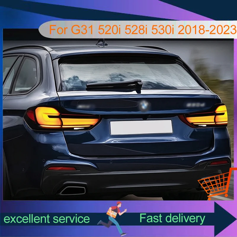 Car Stuff Styling For BMW 5 Series G31 520i 528i 2018-2023 530i Station Wagon Lamp DRL Taillight Upgrade LED Bulb Auto Accessory
