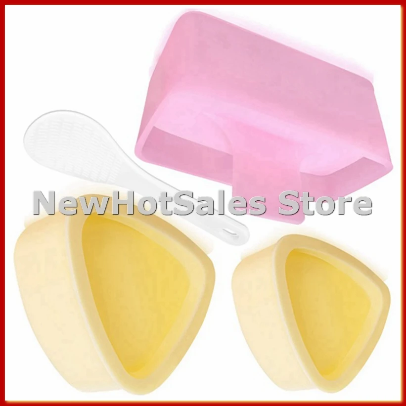 

Onigiri Mold, 3 Pack Rice Mold Musubi Maker Kit, Maker , Classic Triangle Rice Ball Maker Sushi Mold-ABFB