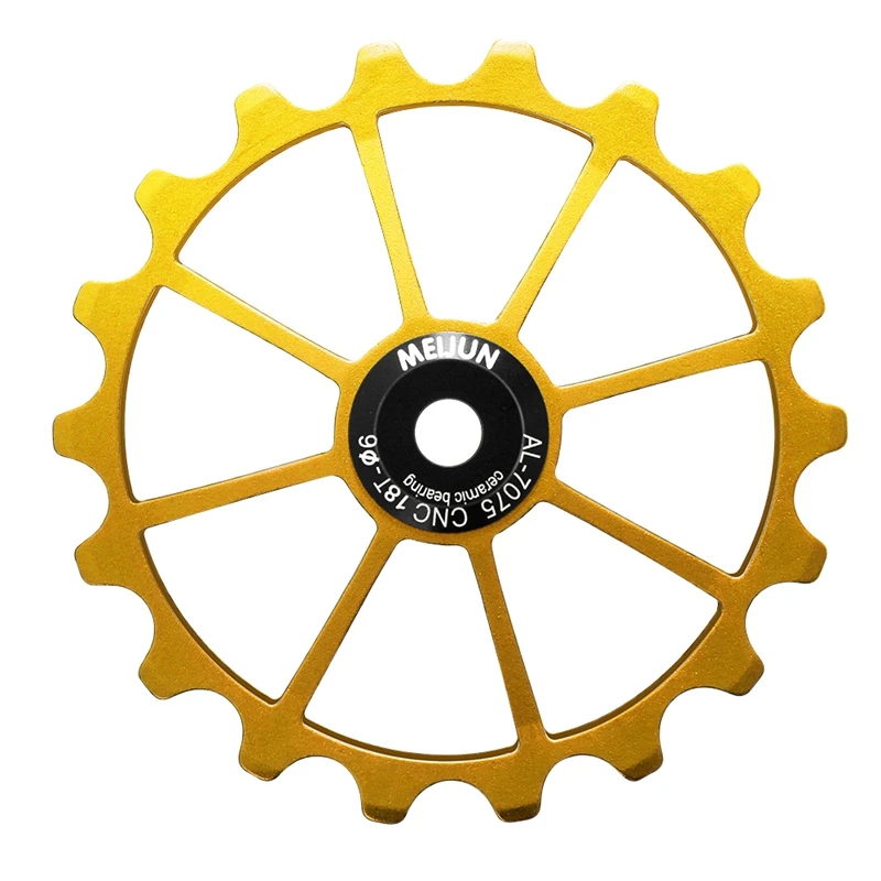 Meijun 18t mtb Fahrrad Schaltwerk Jockey Rad Keramik Lager Riemens cheibe Rennrad Führungs rolle 4mm 5mm 6mm