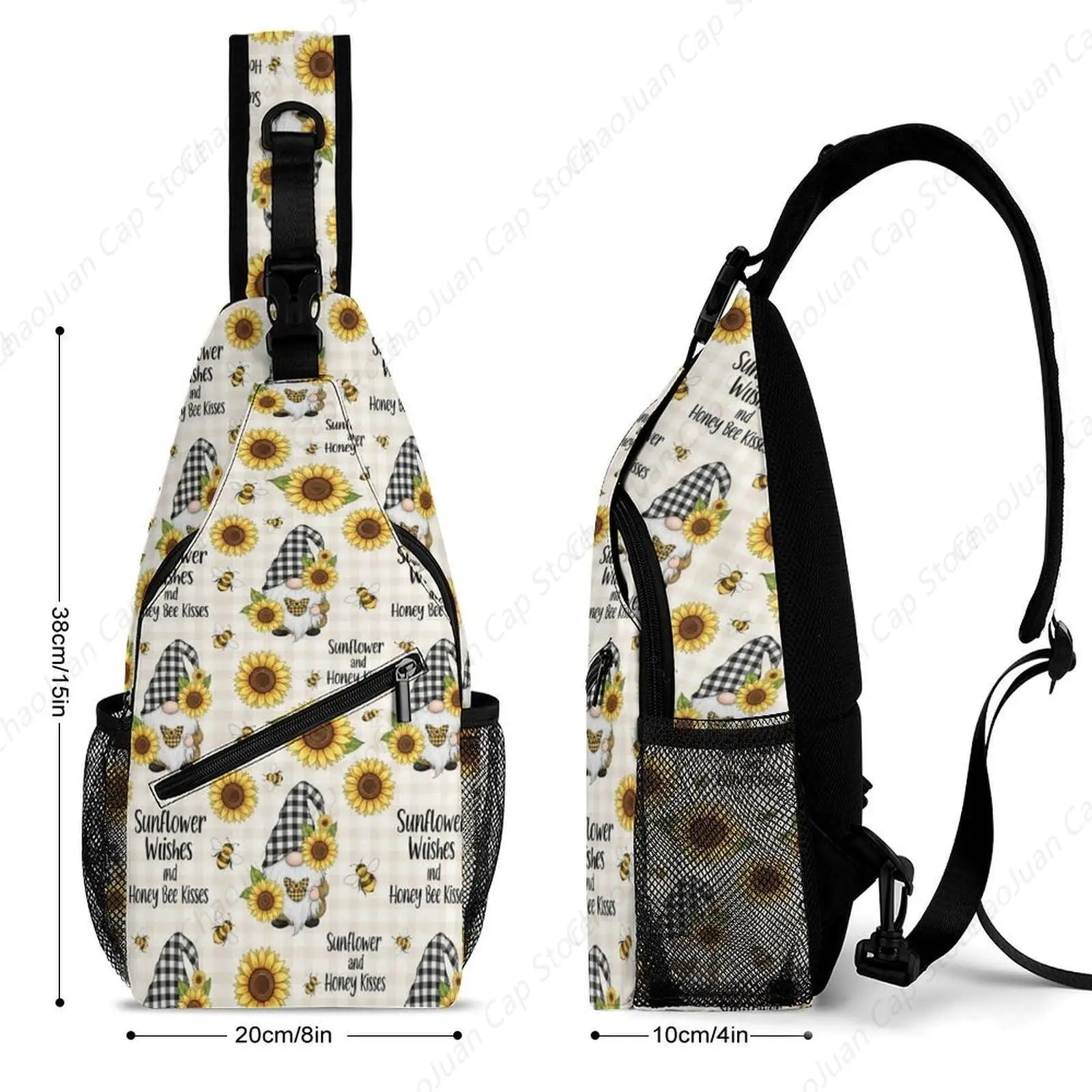Sling Backpack for Women, Cute Multipurpose Crossbody Shoulder Bag, Comfortable and Lightweight Adjustable Travel Hiking Daypack