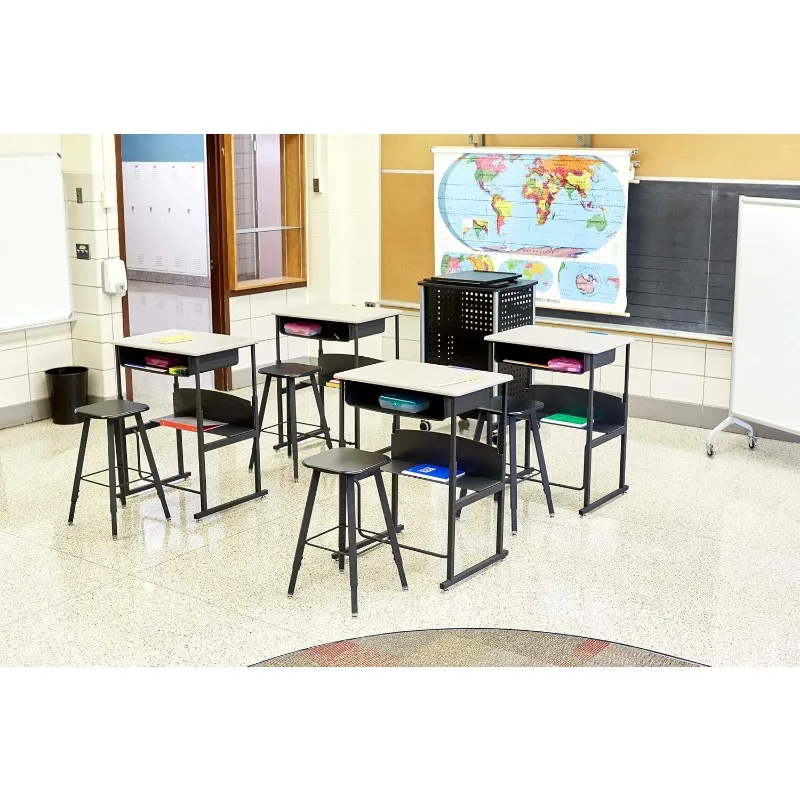Office Products Products 8922BL Scoot Multi-Purpose Wire Storage | Mobile on 4 Casters | Durable Steel Construction | Black