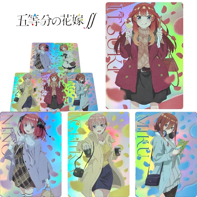La Quintessenza Quintuplets Nakano Ichika Nakano Miku Nakano Nino Giocattoli fai da te Carta da collezione regalo di compleanno di Natale