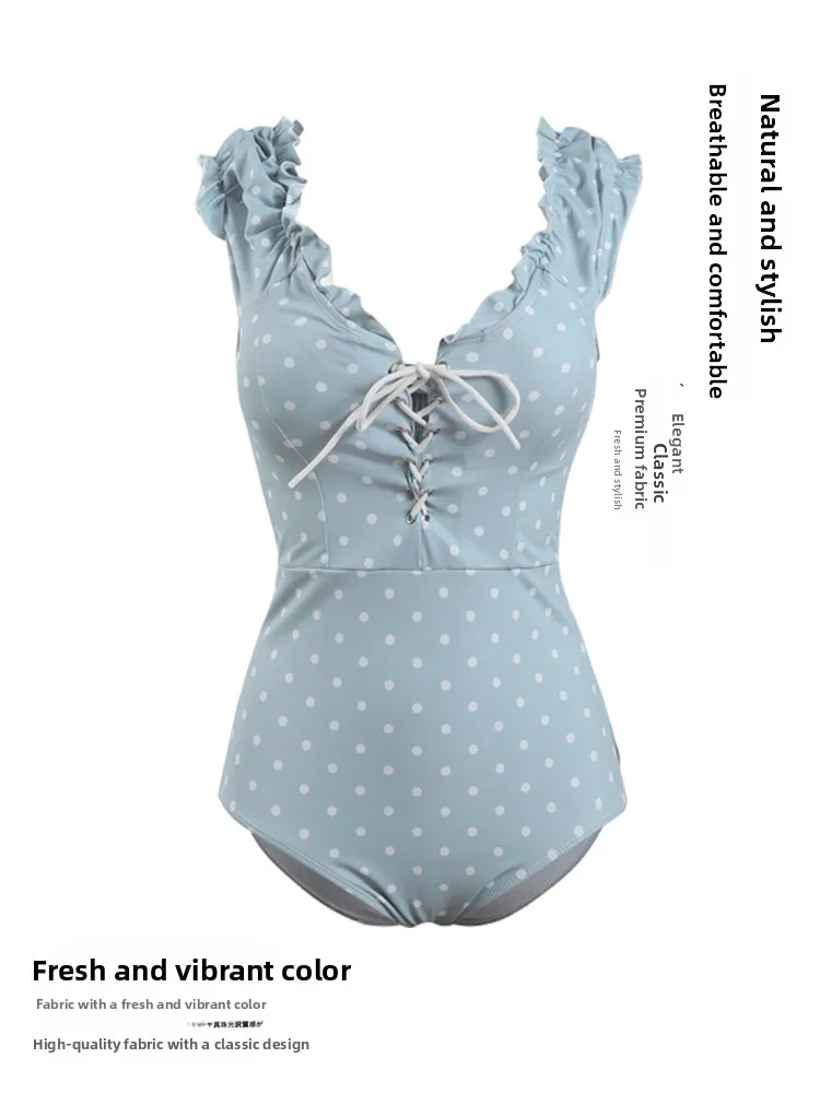 

XMTX Original Cute Girlins Style Belly Cover Slim Fairy Suit Dead Sea Hot Spring Swimsuit Women Casual Swimwear