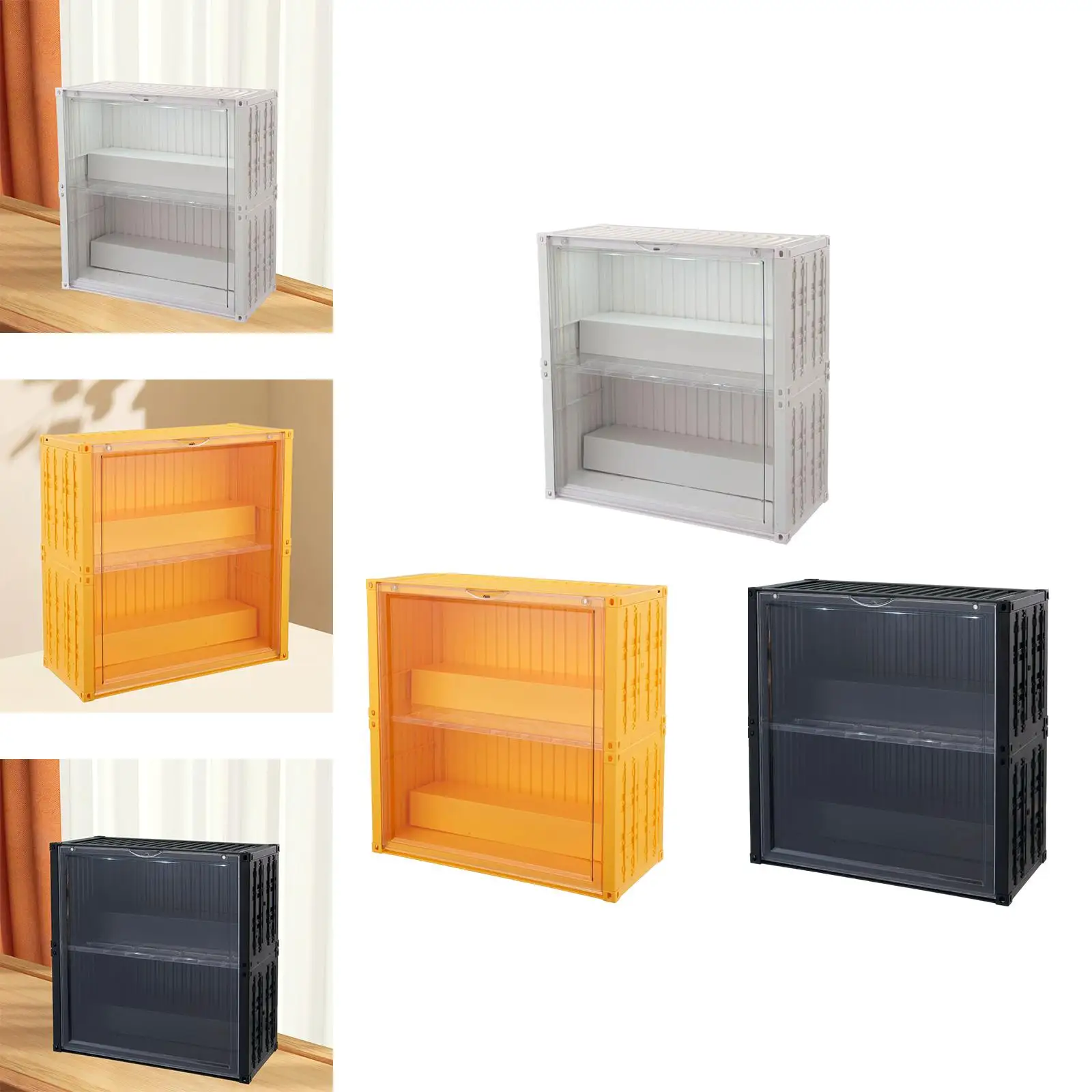 

Display Case for Collectibles Toys Miniature Figurines Display Box with Door