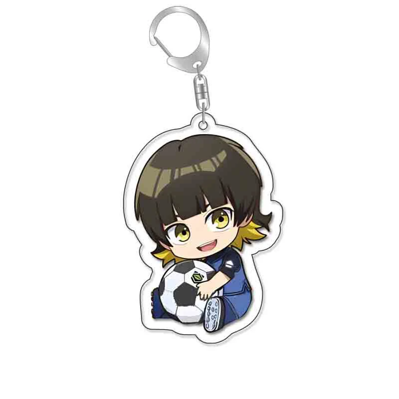 Manga Anime Blue Lock Acrylic Keychain Isagi Yoichi Bachira Chigiri Cartoon Cute Figures Key Chain Ornament Bag Charm Fans Gifts