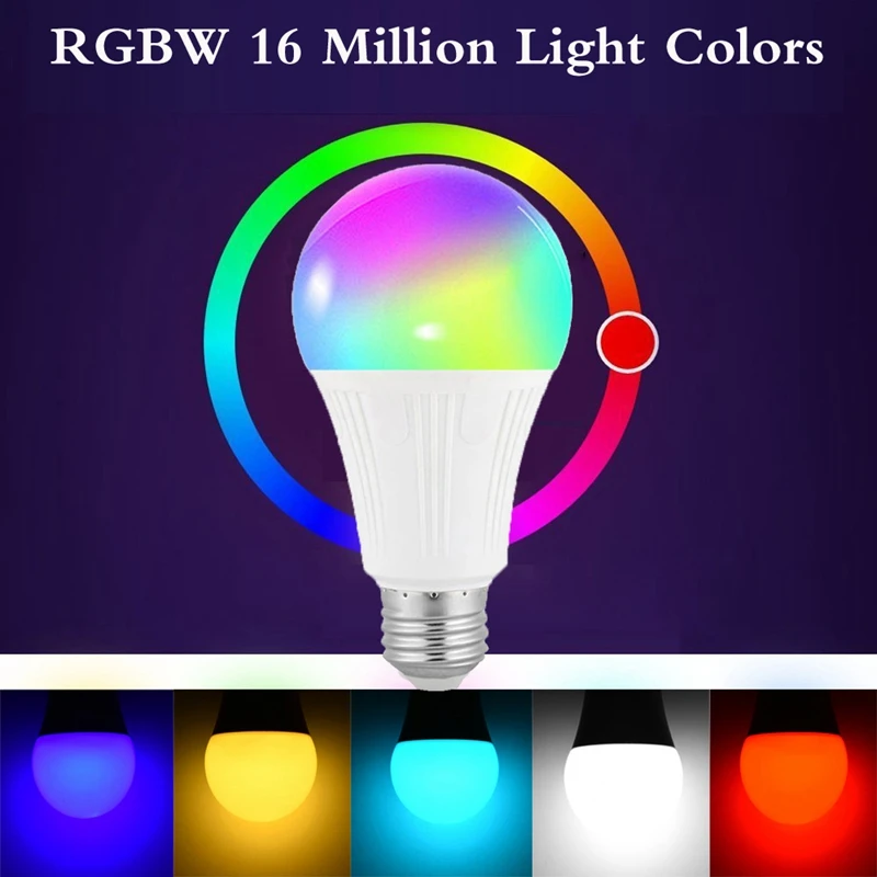 Le lampadine intelligenti Wifi funzionano con Alexa Voice Control E27 LED Smart Light Bulb equivalente illuminazione interna lampada che cambia Neon
