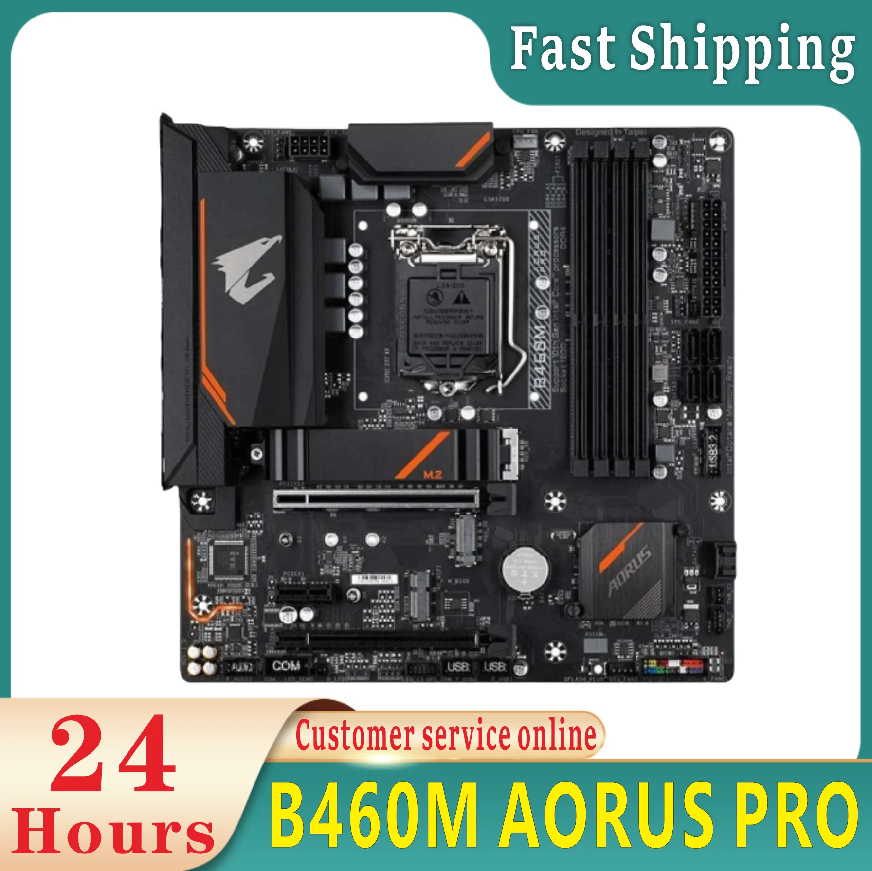 B460M AORUS PRO DDR4 128GB PCI-E 3.0 M.2 HDMI compatible display 1200 mini ATX  100% testing