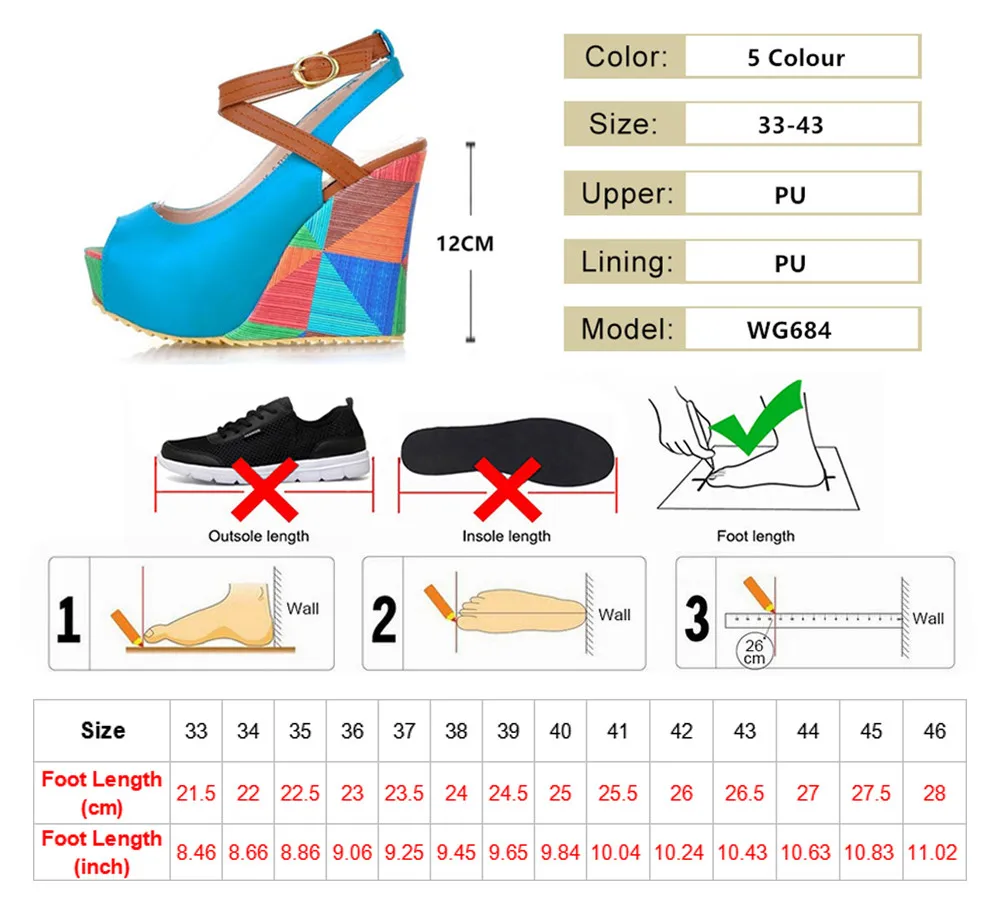 2024 New Women High-heeled Sandals Boho Wedge Mixed Color Peep Toe High Heels Beach Shoes Drees Shoes Ankle Tie Muller Shoes