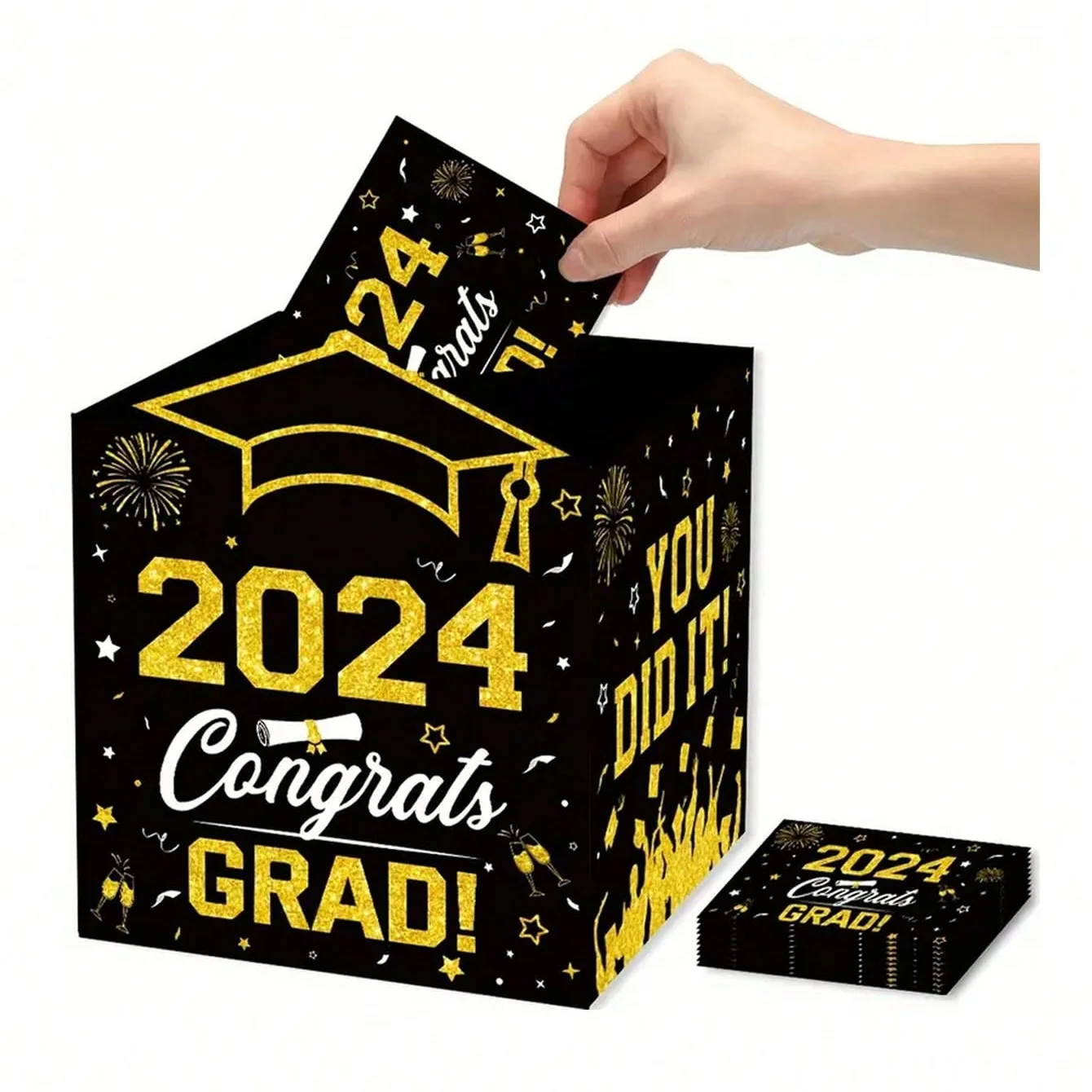 

Graduation Card Box Congrats Grad Card Boxes Holder Class Of 2024 Graduation Gift Party Decoration Favors Photo Props