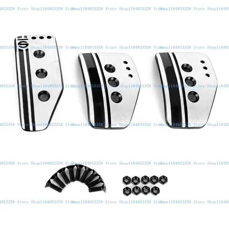 

652F Manual/Automatic Car Pedals Cover Nonslip for Superior Grip Foot Rest Accelerator Footboard Throttle Brakeclutch Treadle