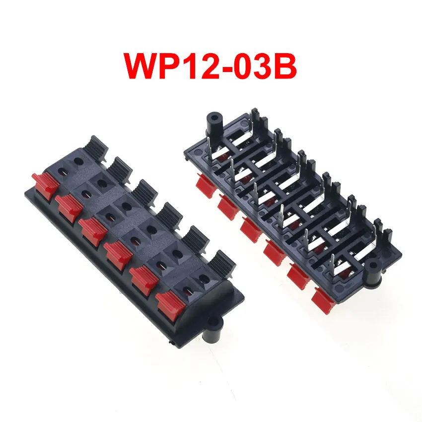 1 Piece External Speaker Amplifier Wiring Clip WP Power Connector Terminal WP4 WP5 WP8 WP10 WP12 LED Spring Audio Banana Jack
