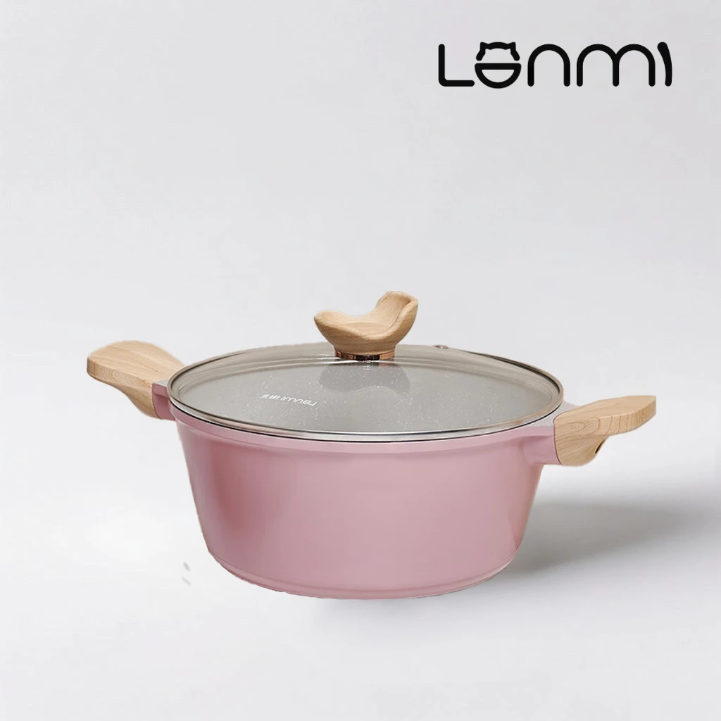 

LANMI 24 см обнимающая суповая кастрюля из алюминиевого сплава, мультиварка, суповая кастрюля для макарон и супа, рождественский подарок, большая бытовая емкость