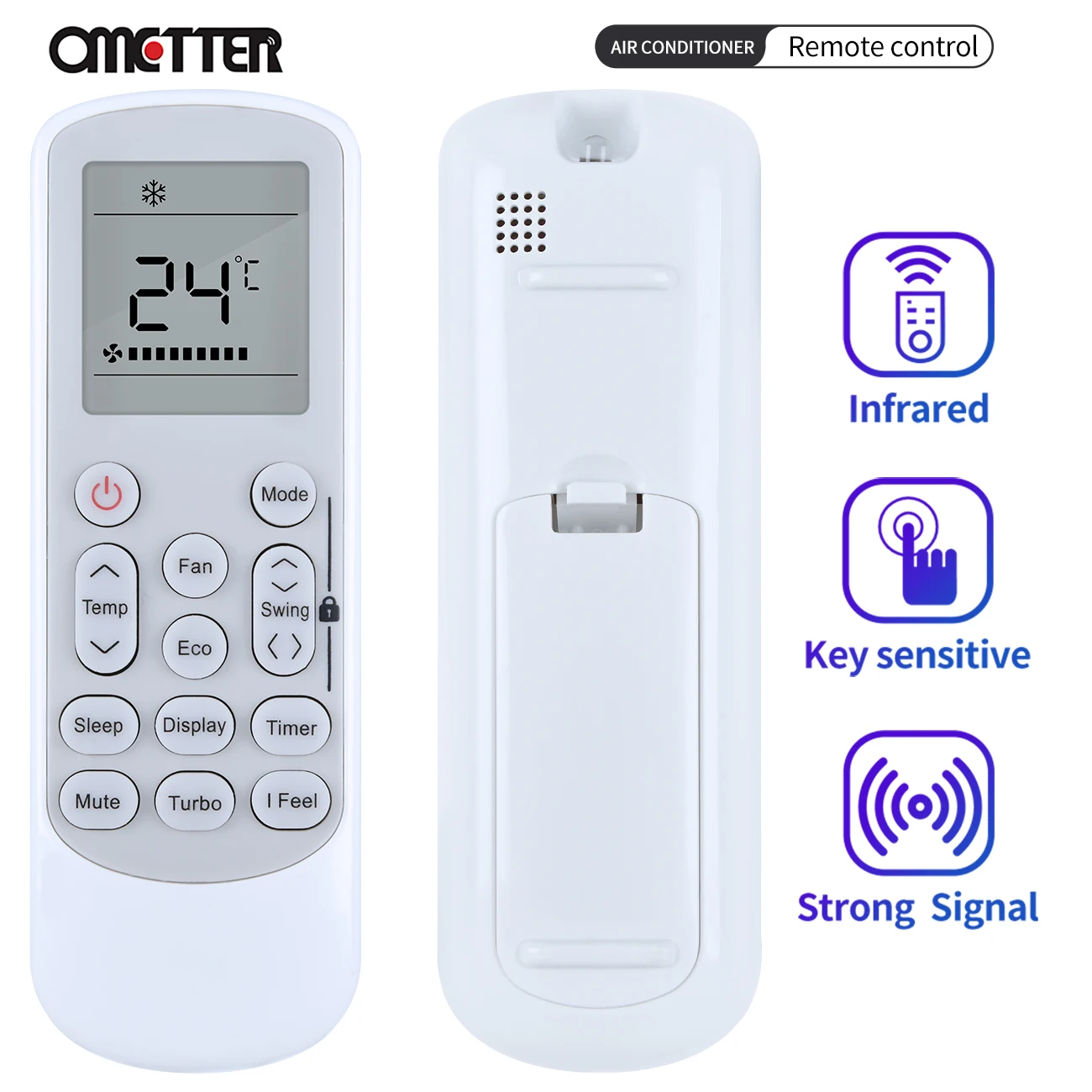 Ac Remote Compatible for ONIDA Feel No.191A Ac Remote Control