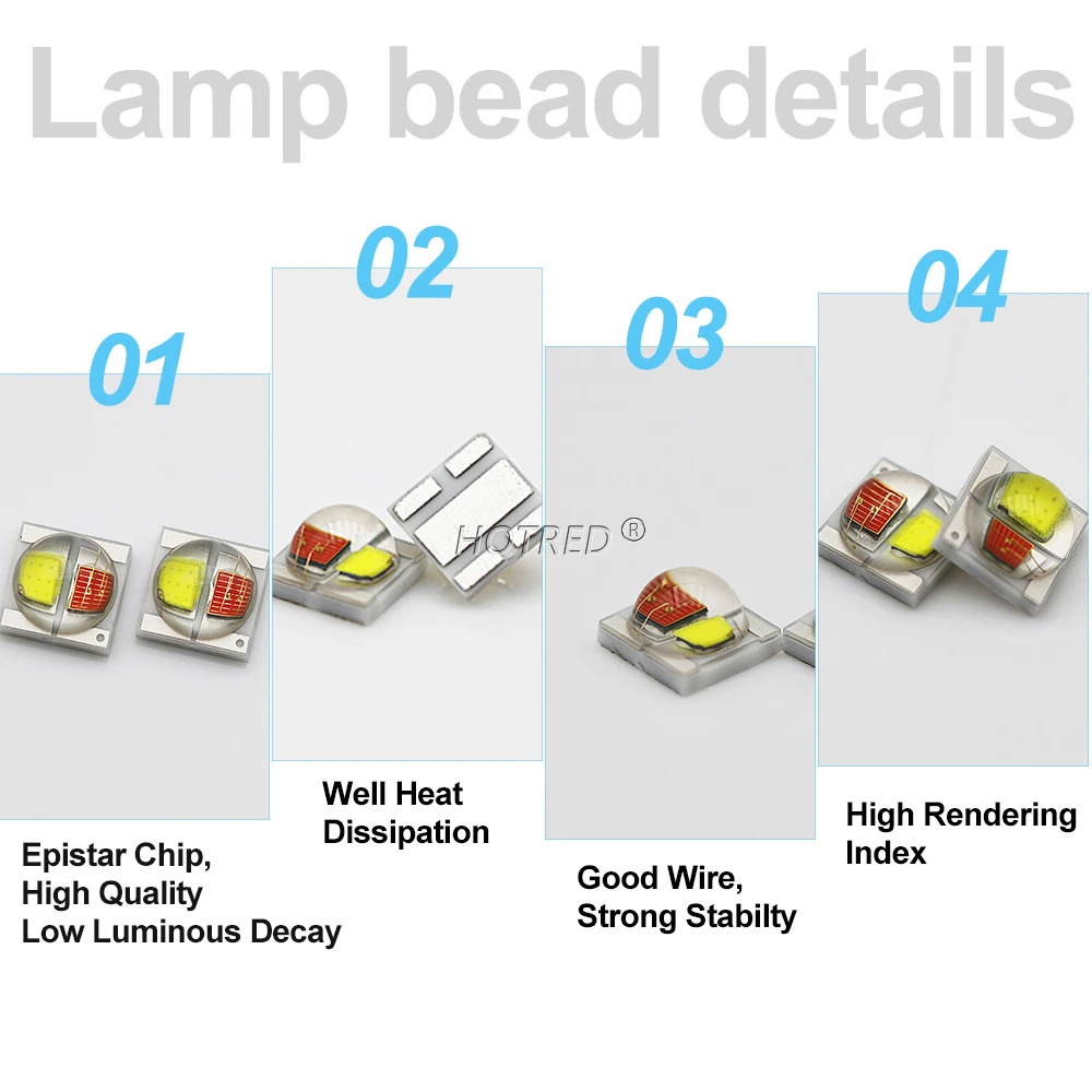 50pcs 3535 Double Color LED Diodes Chip 2W 2x1W White Yellow Red Infrared Green Blue UV Warm White For DIY Bicyle Car FlashLight