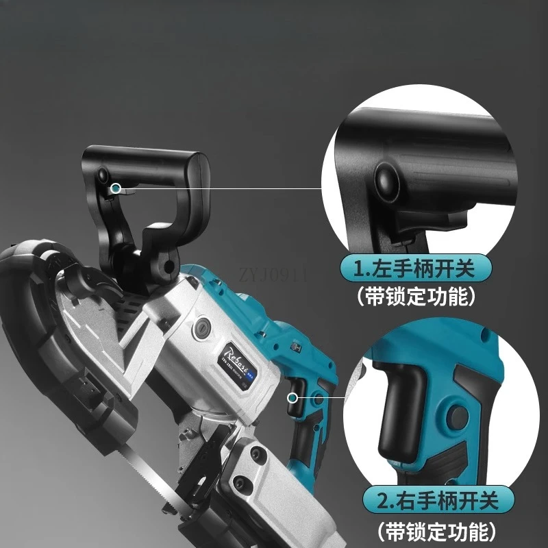 

Бытовая маленькая ленточная пила, многофункциональная настольная 45-градусная металлическая алюминиевая пила, автоматический деревообрабатывающий станок для резки