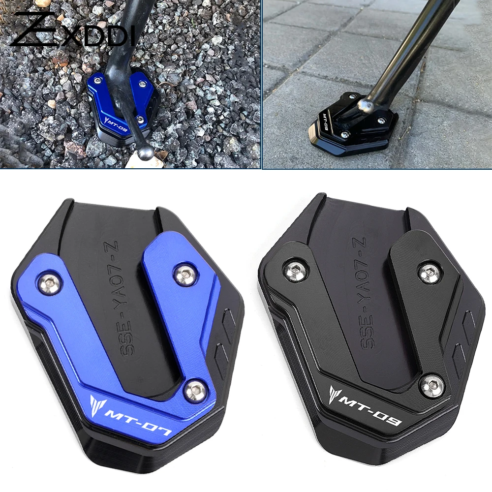 

Enlarged Plate For Yamaha MT09 MT07 MT 07 09 MT-07 FZ07 FZ09 MT-09 SP Motorcycle Accessories Side Stand Kickstand Tire Valve Cap