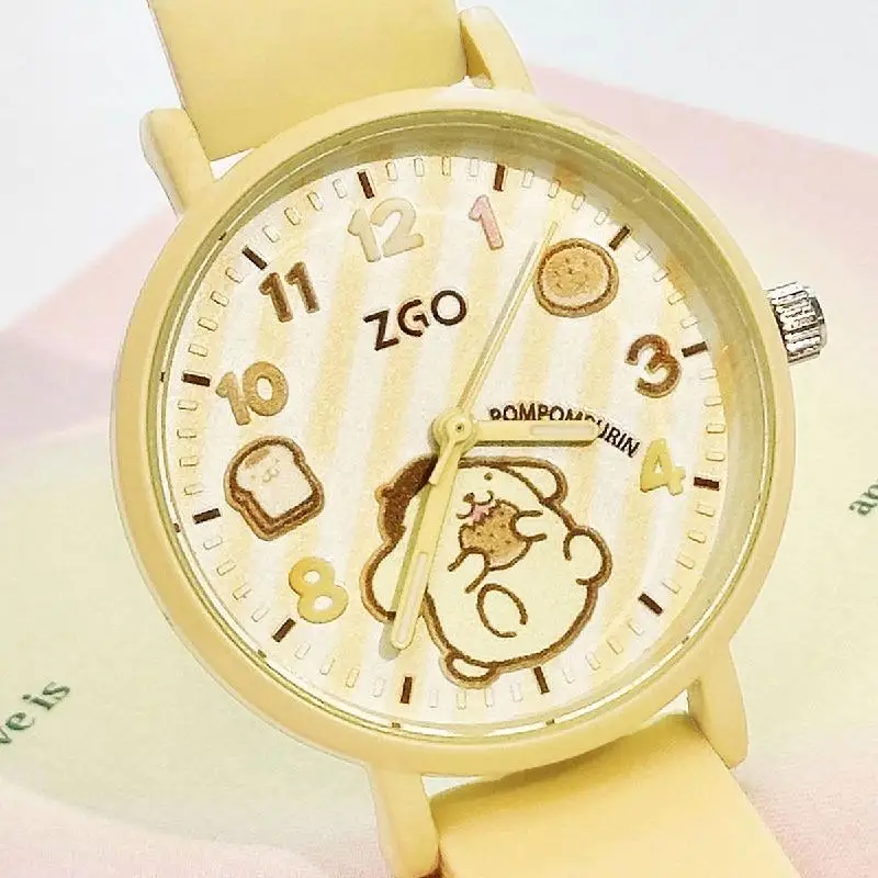 

Sanrio Cinnamoroll мультяшные водонепроницаемые высокоточные электронные часы студенческие милые мелодичные бесшумные светящиеся маленькие подарок на день рождения