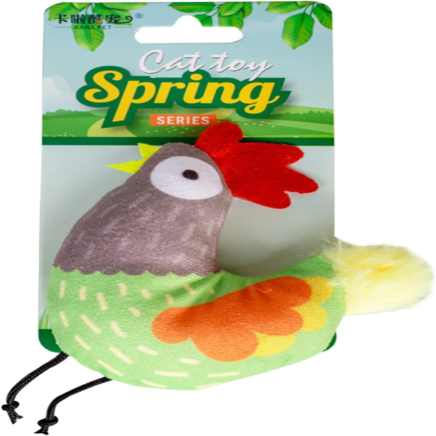Soft Plush Cat Toy - Exciting Interactive Forest Themed Toy for Active and Happy Furry Friends - Engaging and Fun Playtime - Tee