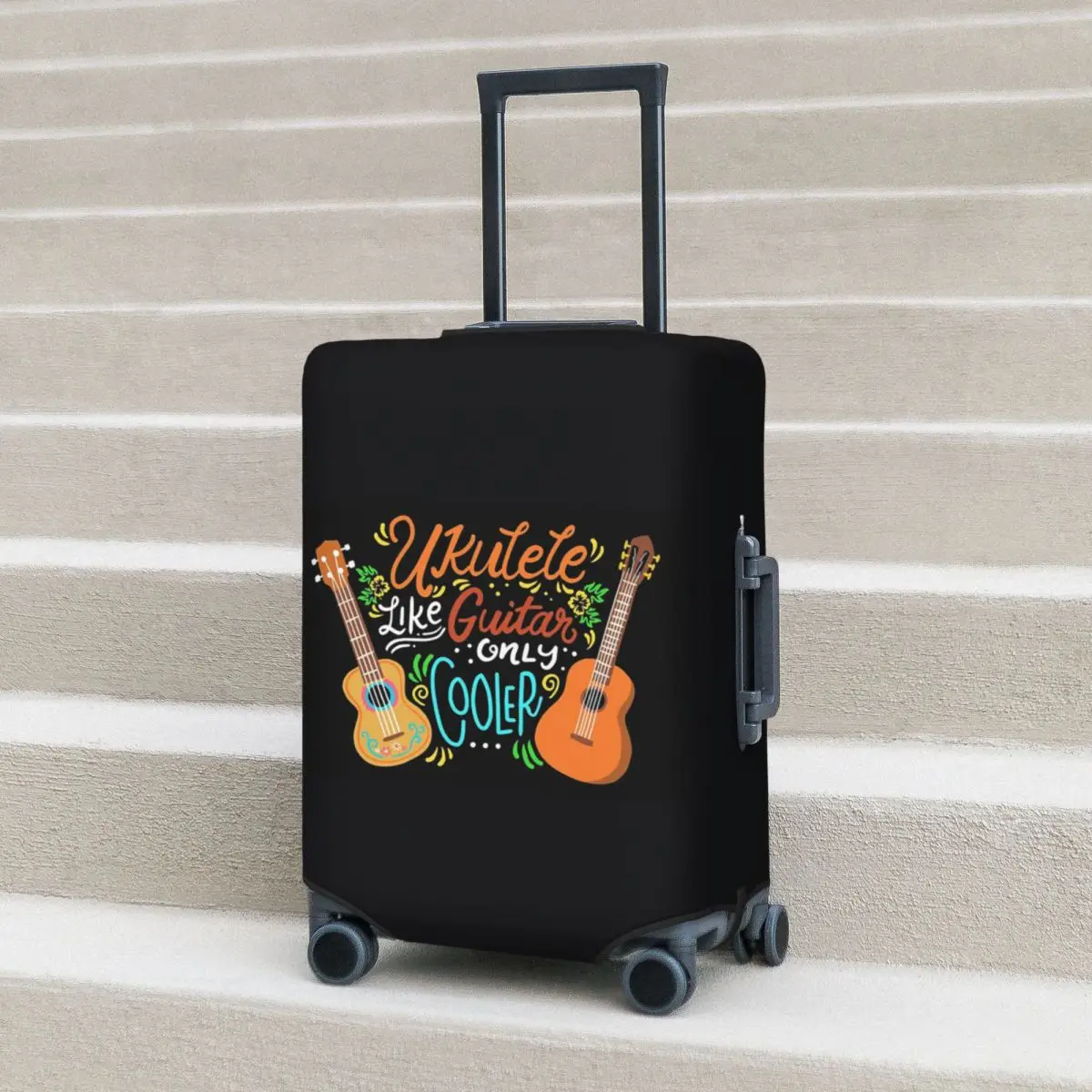 

Гавайская гитара, только кулер, музыкальный чехол для чемодана, защитный эластичный защитный чехол для багажа для путешествий 18-32 дюймов