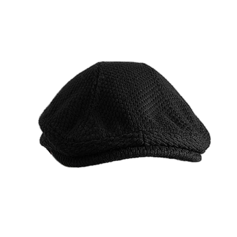 Berretti piatti Vintage per uomo cappello berretto in cotone solido bianco nero Casual Duckbill Ivy Cap marca primavera autunno cappelli traspiranti