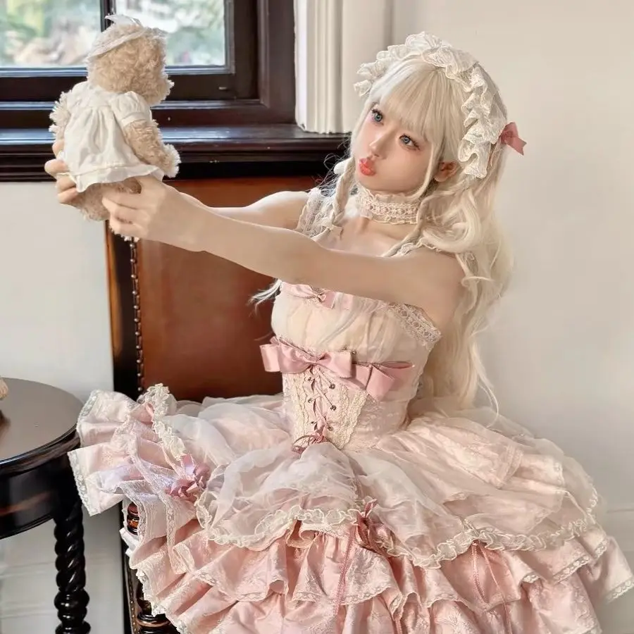 Lolita JSK robe à bretelles Culture asiatique fille chaude pur désir doux