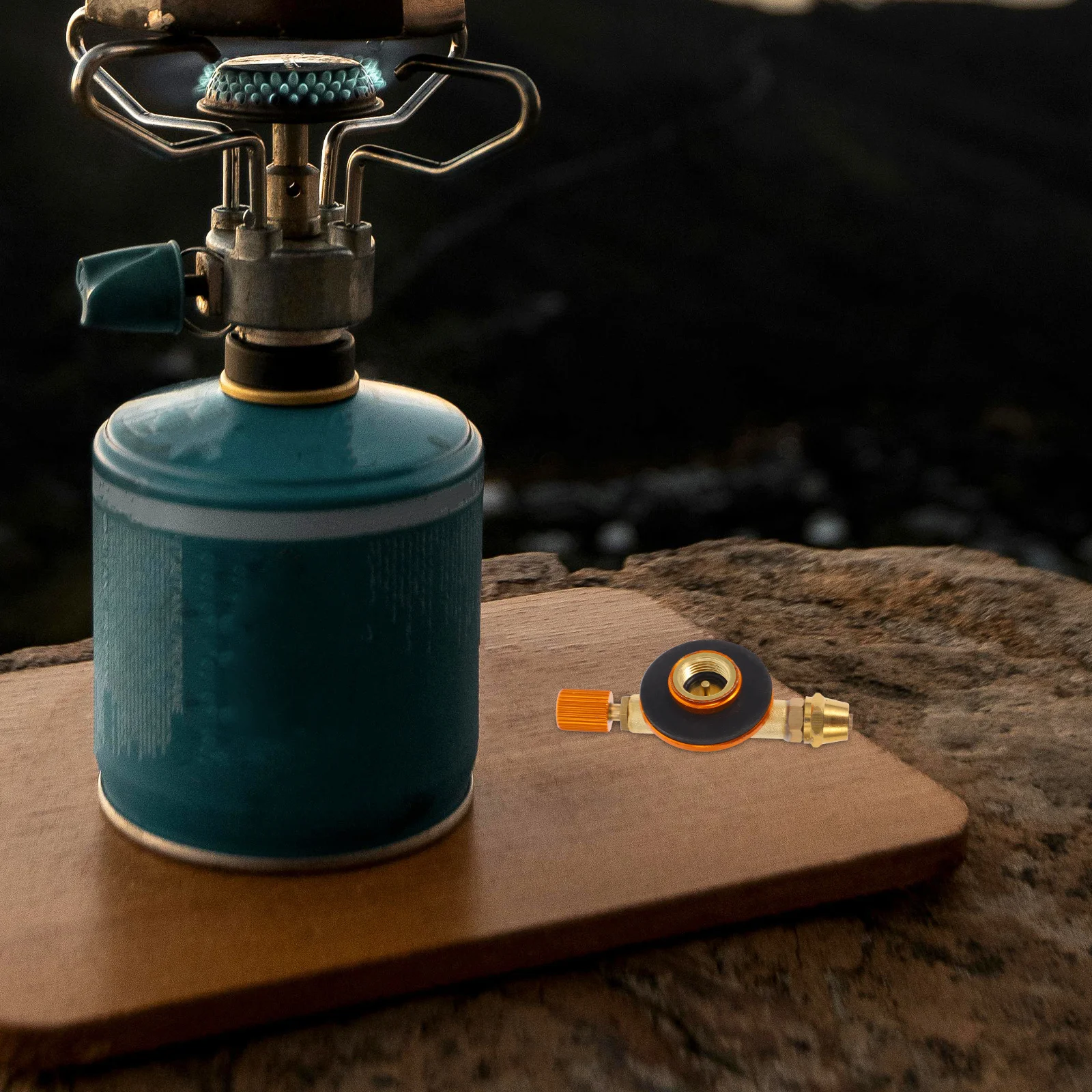 

Gas Canister Flat Output Connector Portable Camping For Outdoor Bbq Hiking Picnic Use Gas Bottle Adapter Camping Stove