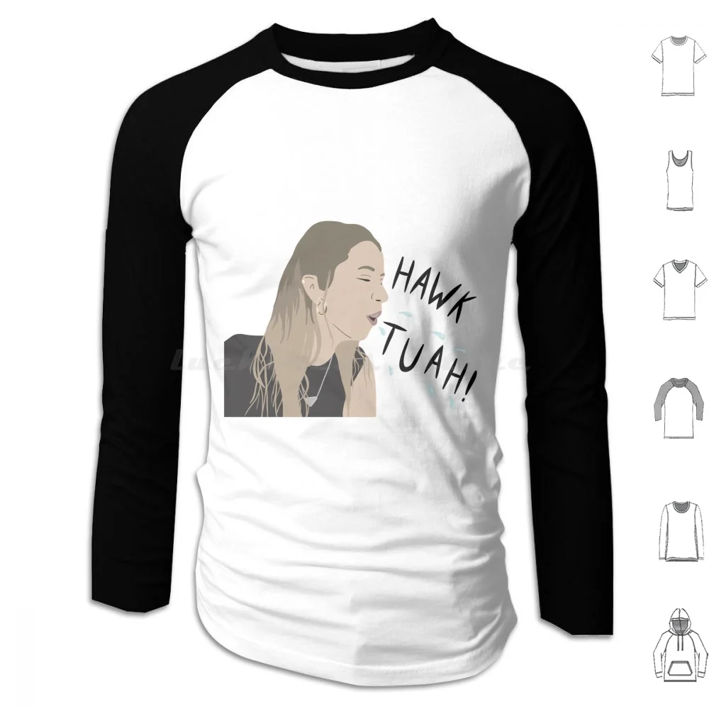 

Hawk Tuah! Girl-Funny Meme Graphic Hoodie cotton Long Sleeve Hawk Tuah Hawk Tuah Girl Tim Dee Tv Hawk Tuah Instagram