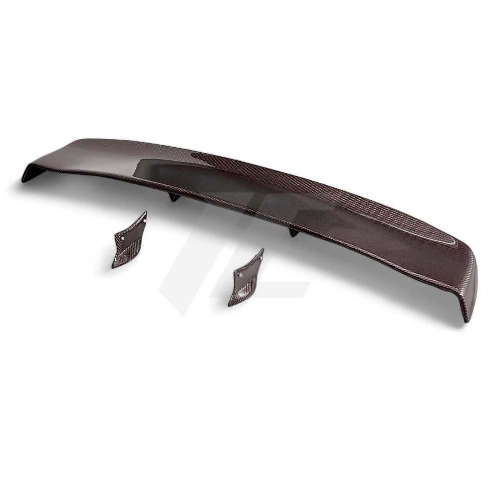 

Universal Large Red Carbon Fiber Rear Spoiler Wing Bodykit New Condition Bumper