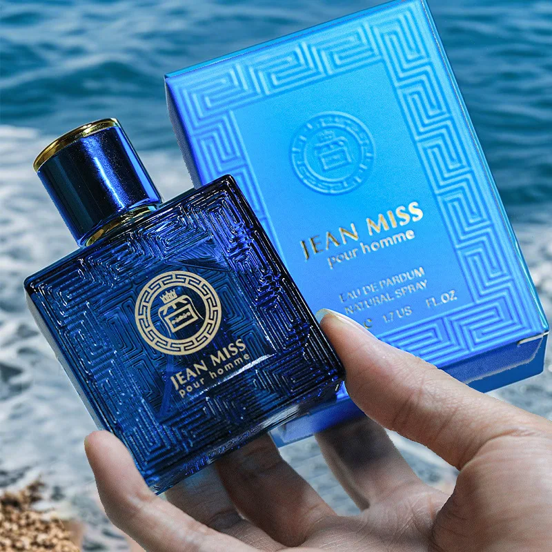 عطر إيروس للرجال 50 مل طويل - كولونيا المحيط الطازج يدوم طويلاً، عطر أو دو لجذب النساء على التمور عطر التاريخ