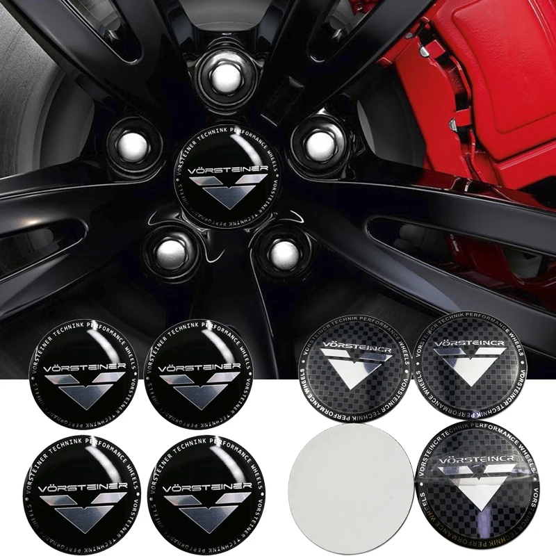 4 шт. логотип Vorsteiner, эмблема автомобильного колеса для Mazda Audi BMW MG Lexus Land Rover