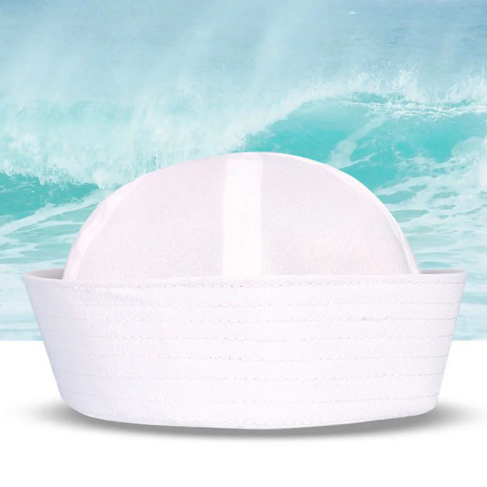 

2 шт., матросские шляпы, белый материал премиум-класса, повседневный костюм для вечеринки, шляпа для маскарада, косплея, ролевых игр, Хэллоуина, карнавала