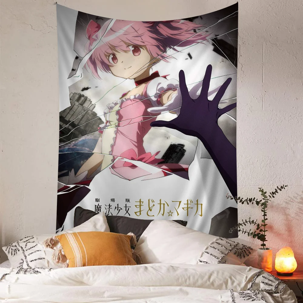 Puella Magi Madoka Magica Vintage Posters Sticky Whitepaper Sticker DIY Room Bar Cafe Room Wall Decor