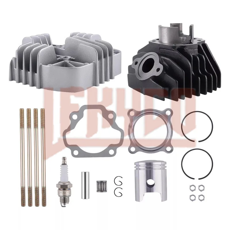 Zestaw cylindrów górnych 47 mm do Yamaha PW 80 PW80 Y-Zinger 1983-2011 BW80 Big Wheel 1986-1990 V80 Mate 80 1978 PY80 PEEWEE80 G80T