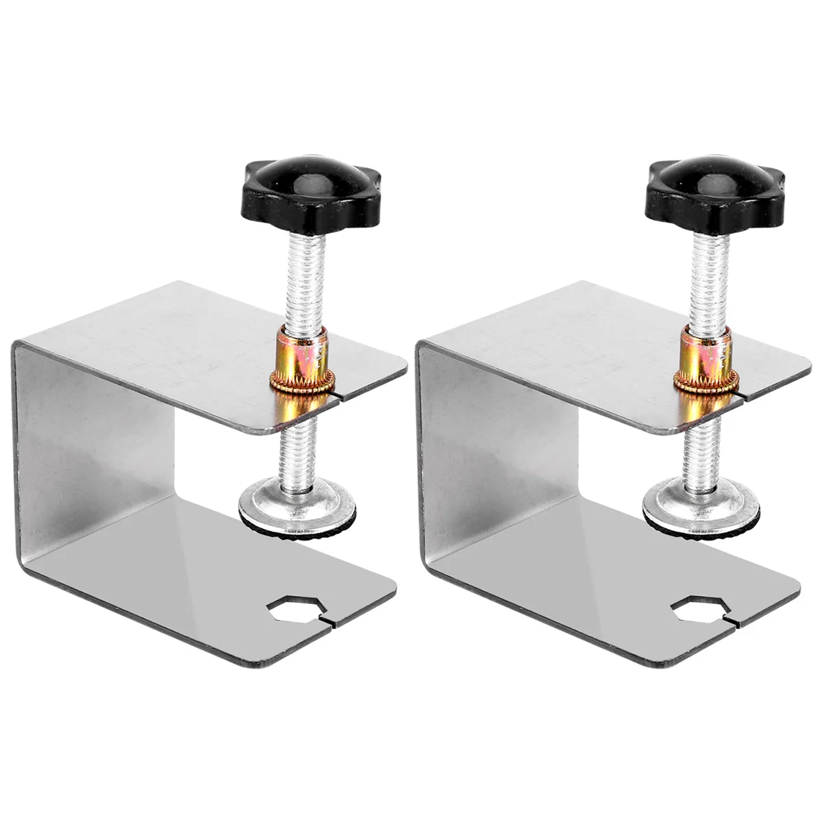 HHTL 2 uds. Plantilla para carpintería, accesorios de herramientas para gabinete, abrazaderas de instalación frontal de cajón de acero, Clips de Panel de cajón