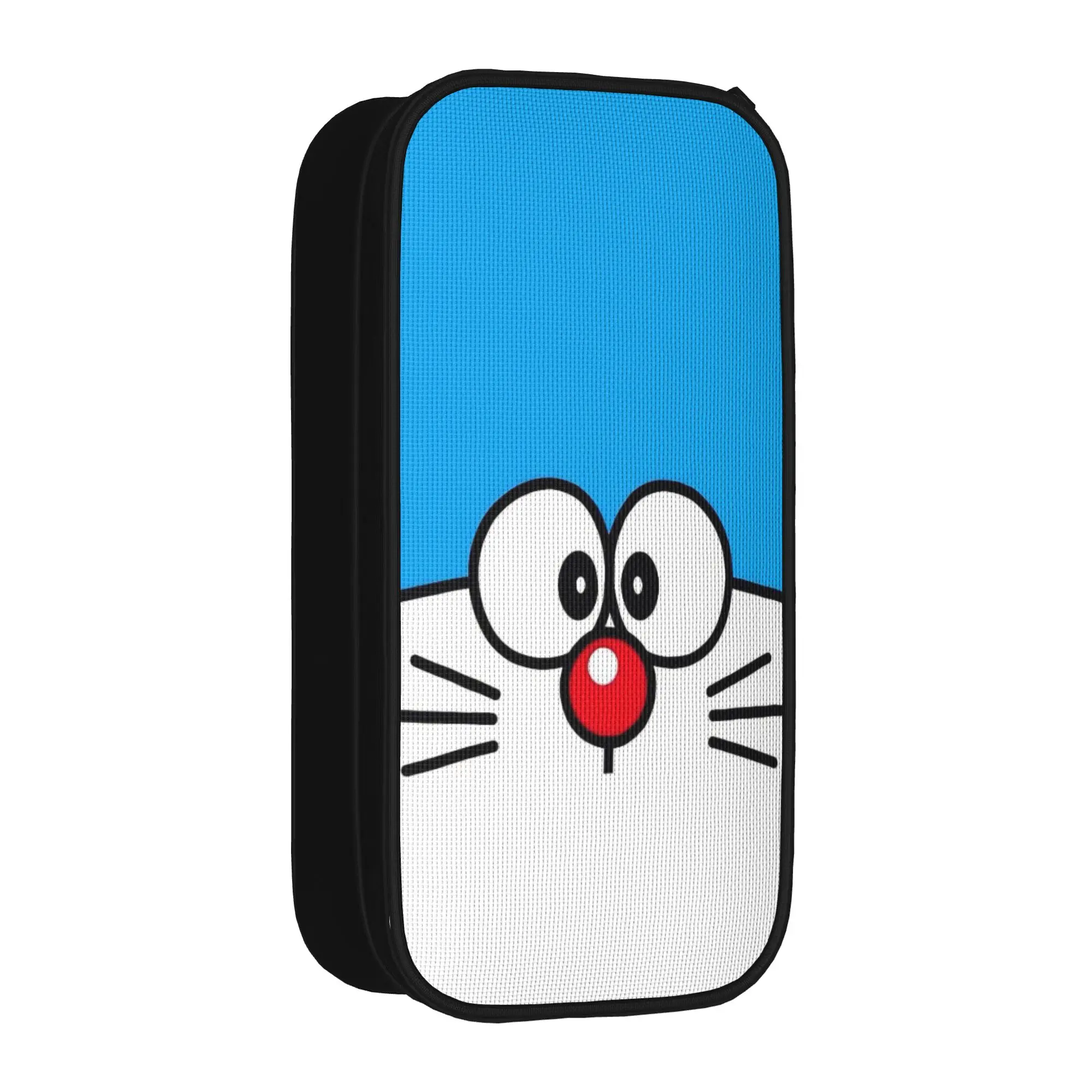

doraemons blue cats cat Pencil Case Double Layer Large-capacity Office Accessories Pencil Case Stationery Perfect Gifts