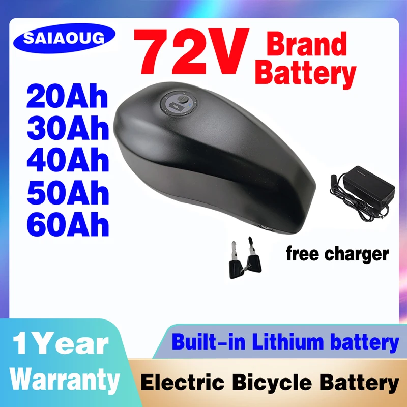 

72v Lithium Battery Titanate Frame Fahrrad 36v 48v E Bike Akku Accu Electric Bicycle 1500w Bafang TSDZ2 20ah 30ah 50ah 60ah 52v