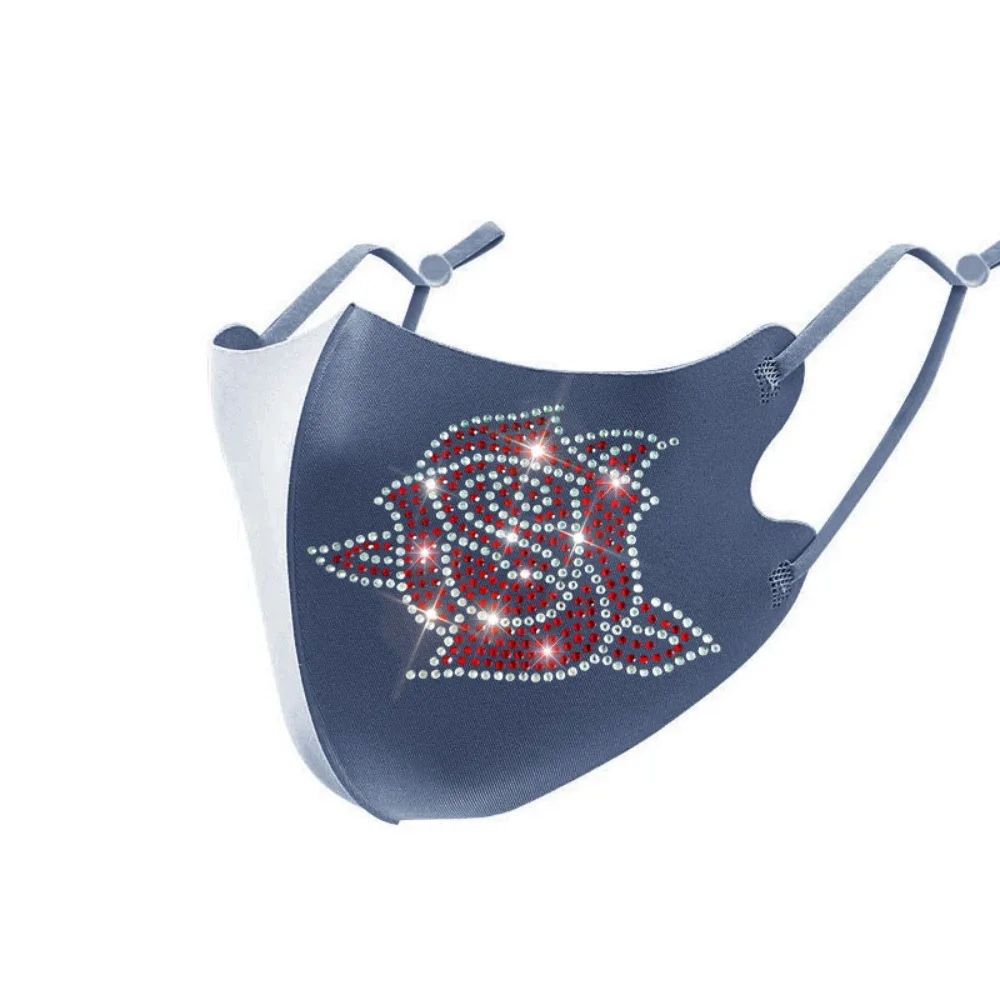 Nowe oddychające maski diamentowe Zmywalna maska ​​przeciwsłoneczna anty-UV Przyjazna dla skóry maska ​​przeciwpyłowa do jazdy konnej Sporty na świeżym powietrzu