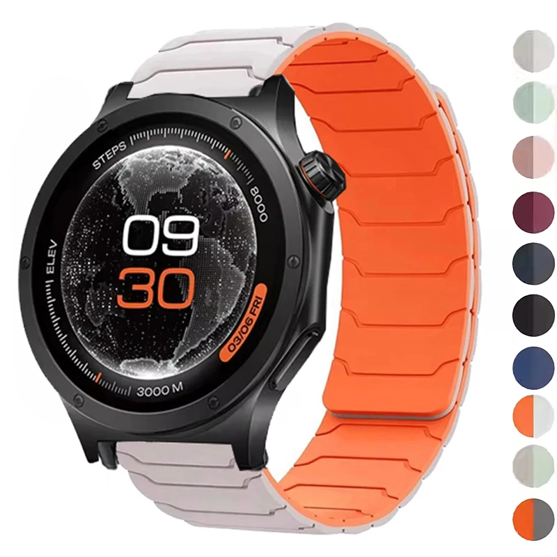 Correa de reloj de 22mm para Oneplus Watch 4, 3, 2r, 2, 46mm, correa deportiva de silicona magnética, correa para Oneplus Watch Lite
