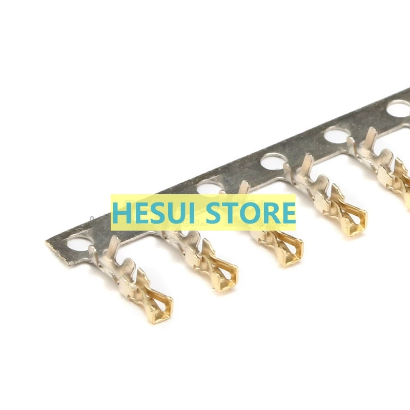 100PCS DuPont 2.0MM matching cold press head spring terminal Cord end terminal gold-plated