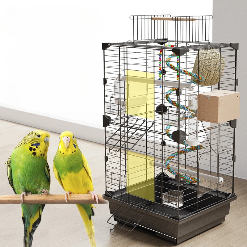 

Chicken Feeder Bird Cage Metal Outdoor Guinea Bird Cage Lovebird Parrot Playground Gaiola Para Passaros Habitat Decorations