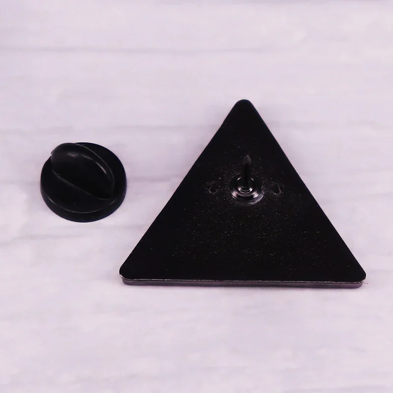 Detroit Become Human Brooch Pin Under The Legend Triangle Bevel Metal Badge for Women Men Jewelry